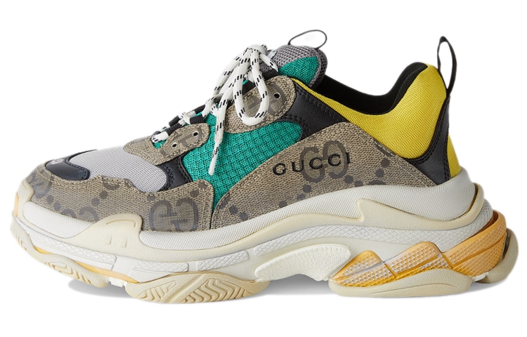 Gucci x Balenciaga Triple S Kaki Brown