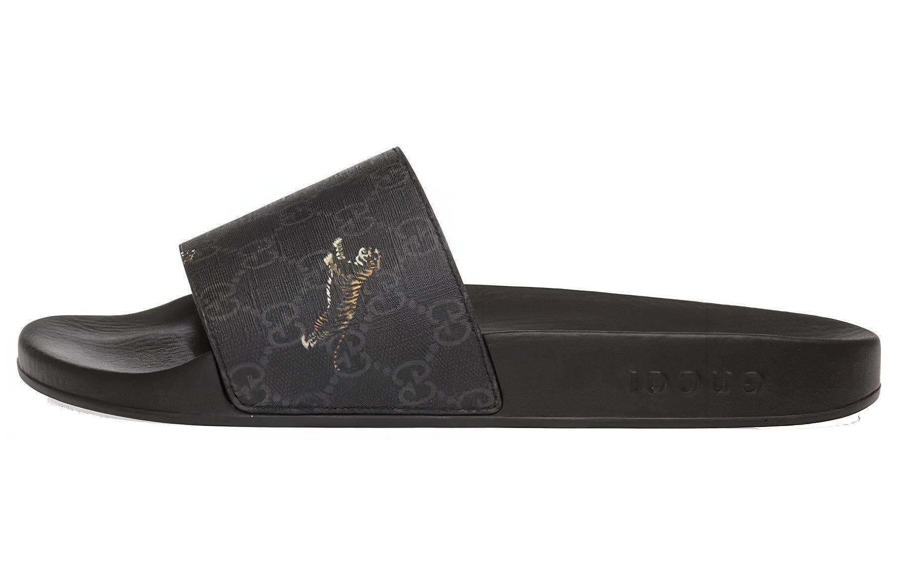 GUCCI/古驰 Gucci Slide Sandals Black