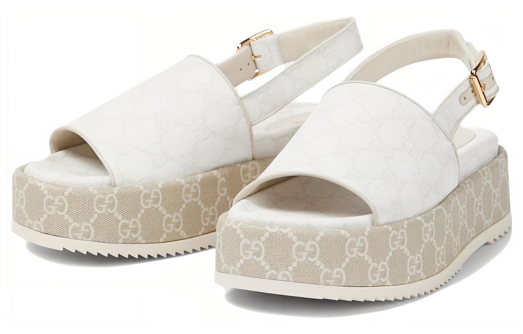 GUCCI/古驰 Gucci Sandals White