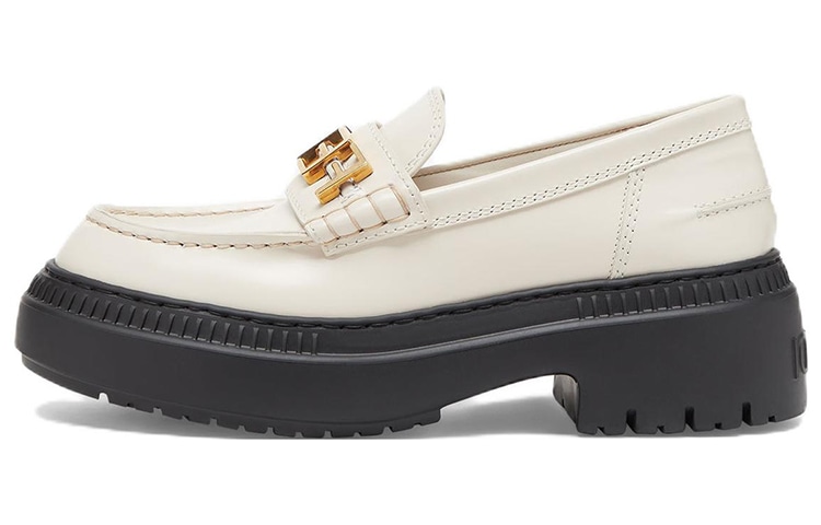FENDI/芬迪 Fendi Fendigraphy Slip-On Thick Sole White
