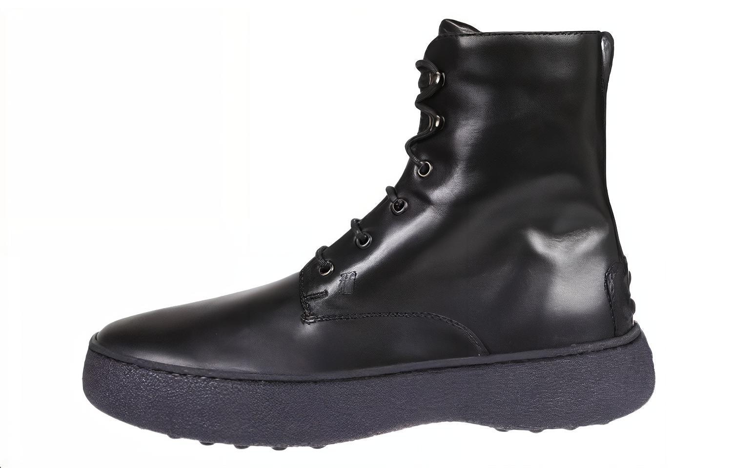 TOD'S/托德斯 TOD'S Leather Ankle Boots Black