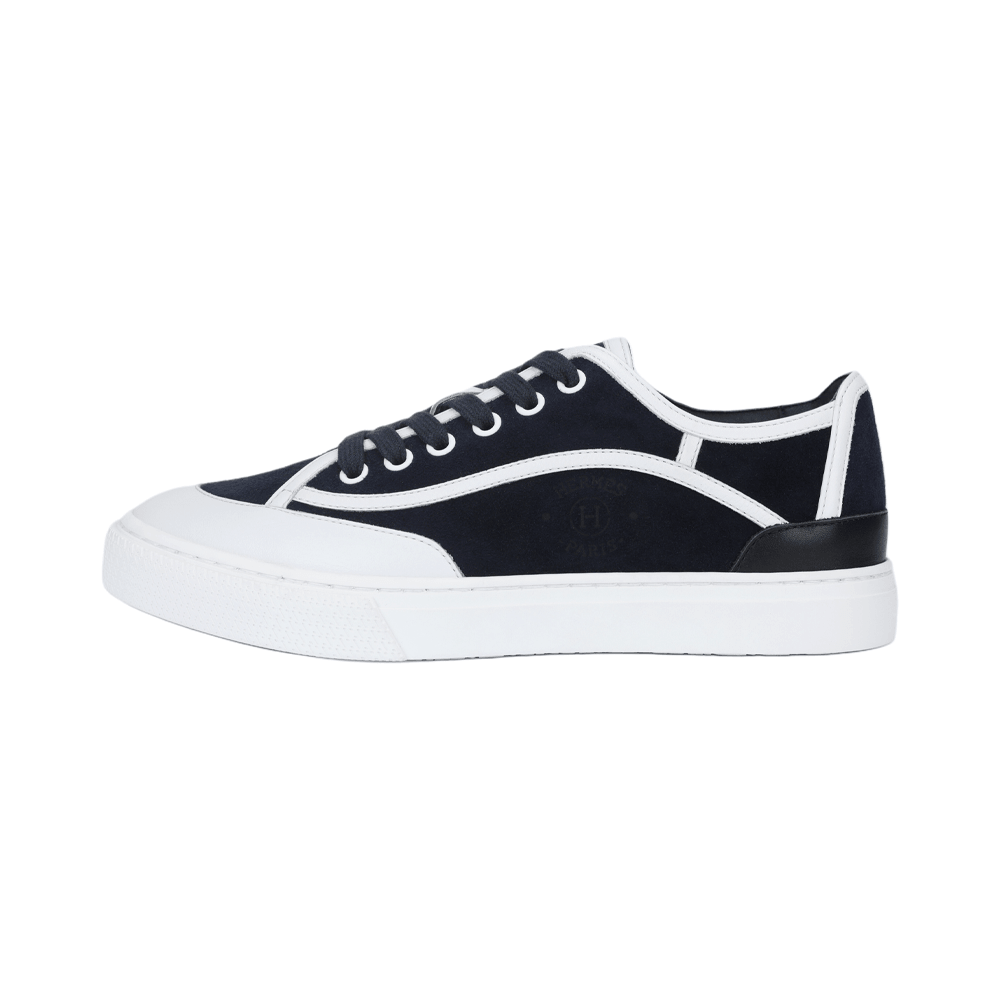 HERMES/爱马仕 Hermes Get Suede Low Sneakers Blue White