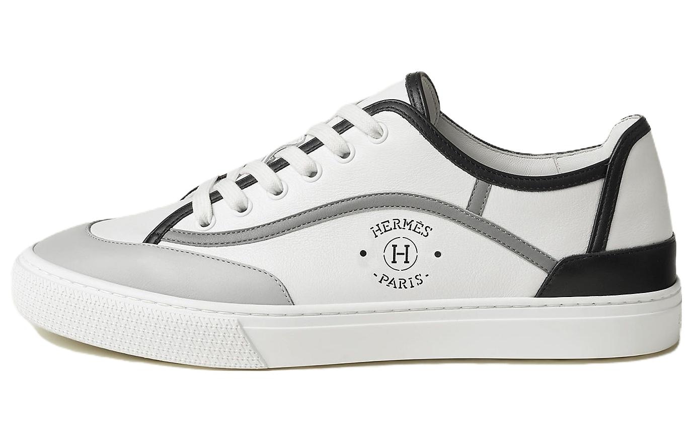 HERMES/爱马仕 HERMES Get Low-Top Sneakers White Grey