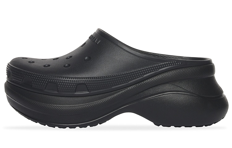 Balenciaga Rubber Toe Slide Black