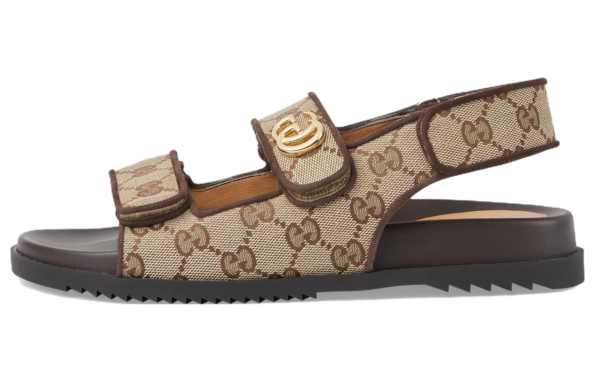 GUCCI/古驰 Gucci Double G Sandals Brown