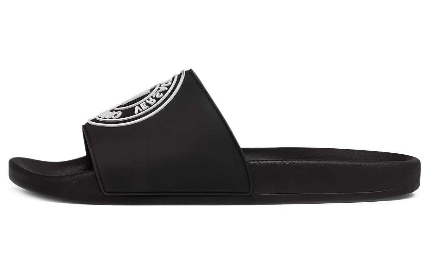 VERSACE JEANS COUTURE Versace Jeans Rubber Flat Slide Black