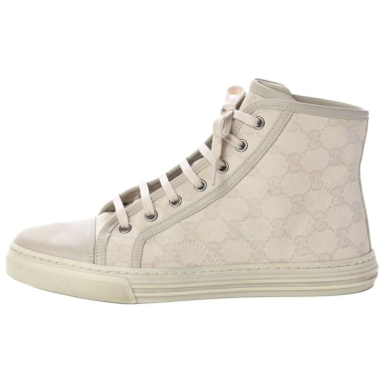 GUCCI/古驰 Gucci Monogram High Top Canvas Sneakers