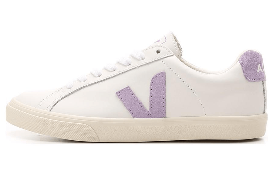 VEJA Esplar Leather Low Top Sneakers White Purple