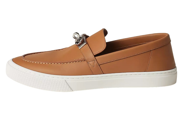HERMES/爱马仕 Hermes Low Top Leather Sneakers Brown