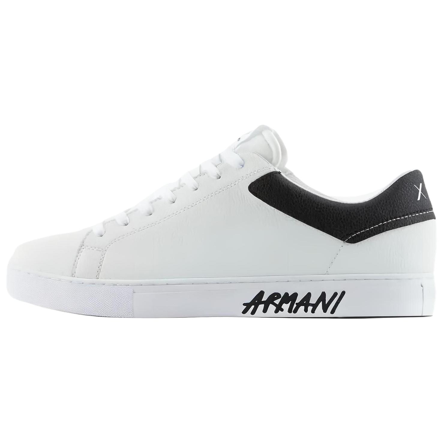 ARMANI EXCHANGE Emporio Armani Low-Top Sneakers White Black
