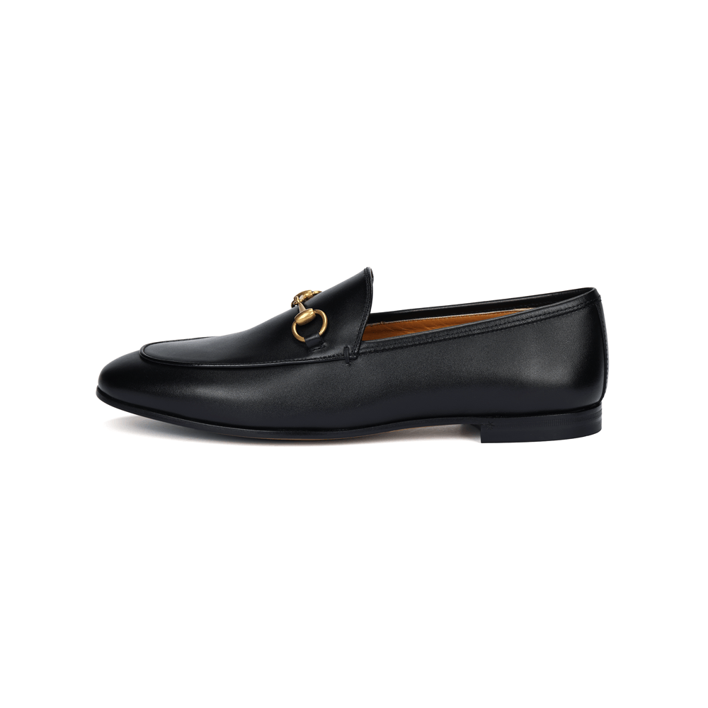 GUCCI/古驰 Gucci Leather Loafers Black