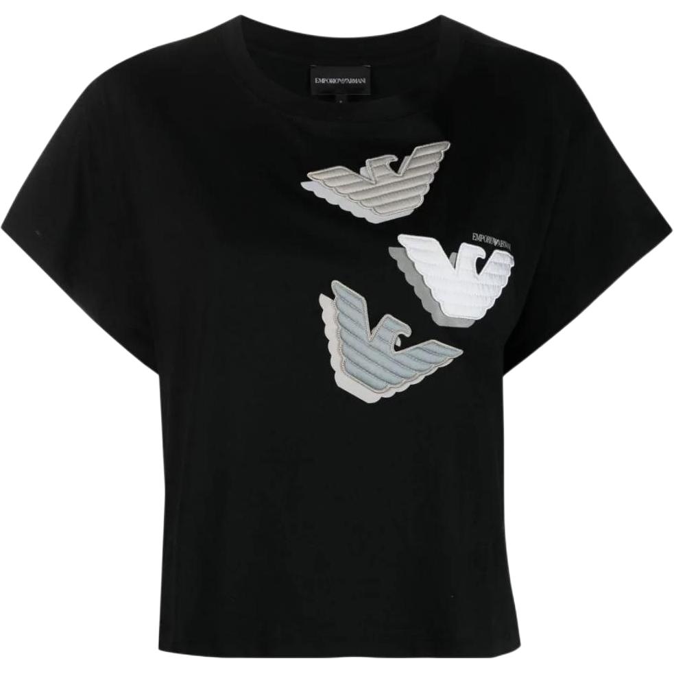 EMPORIO ARMANI/阿玛尼 Emporio Armani SS23 Black T-Shirt