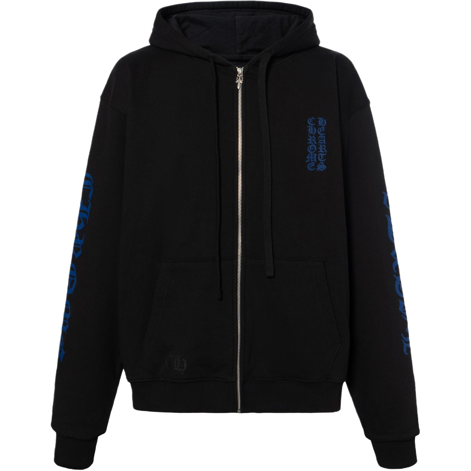 Chrome Hearts FW25 Letter Print Zip Hoodie