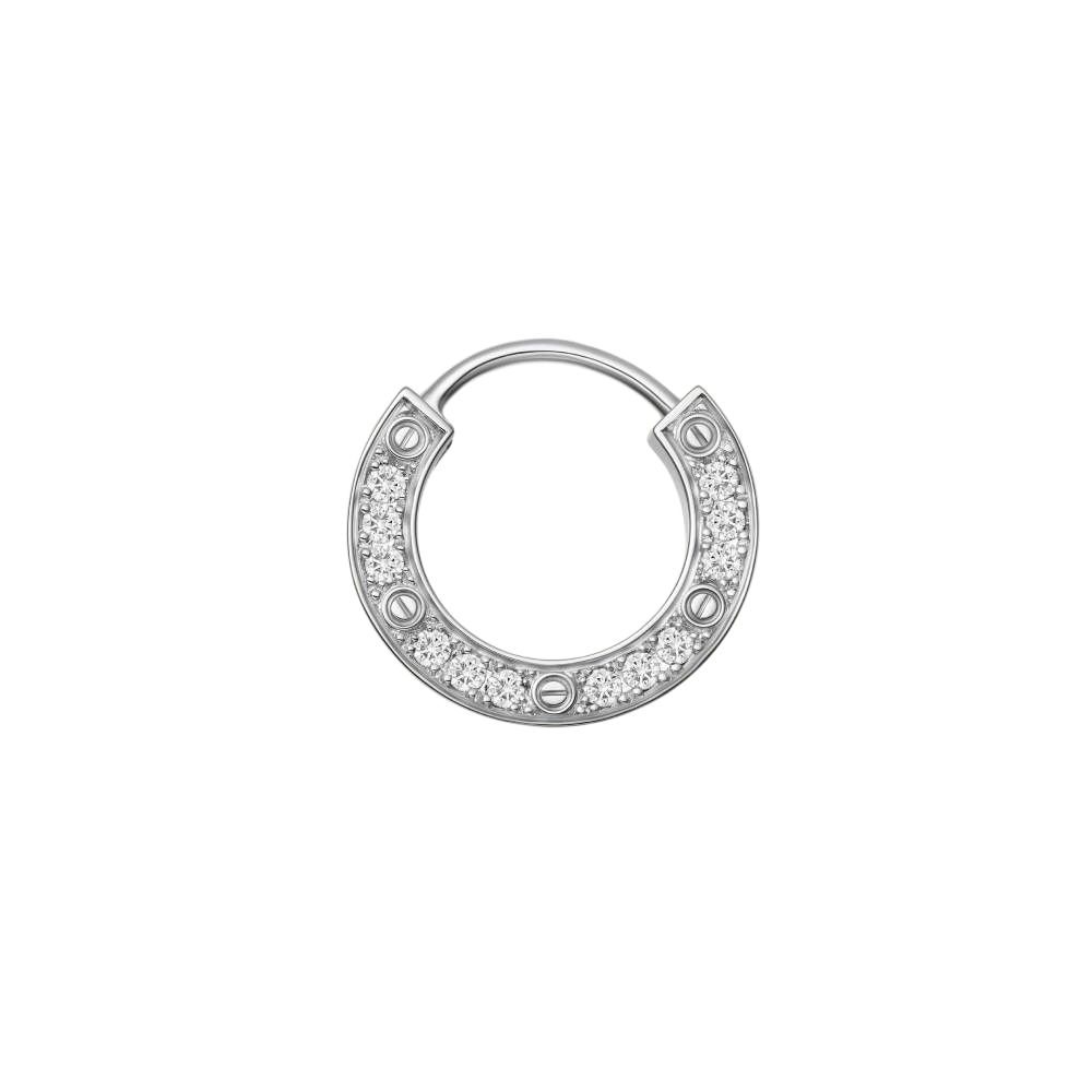 CARTIER/卡地亚 Cartier Love 18K White Gold Earring