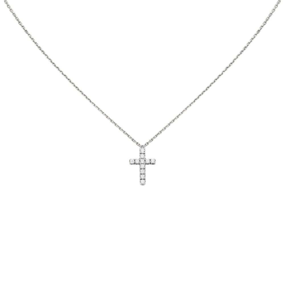 CARTIER/卡地亚 Cartier Cross Pendant Necklace Silver