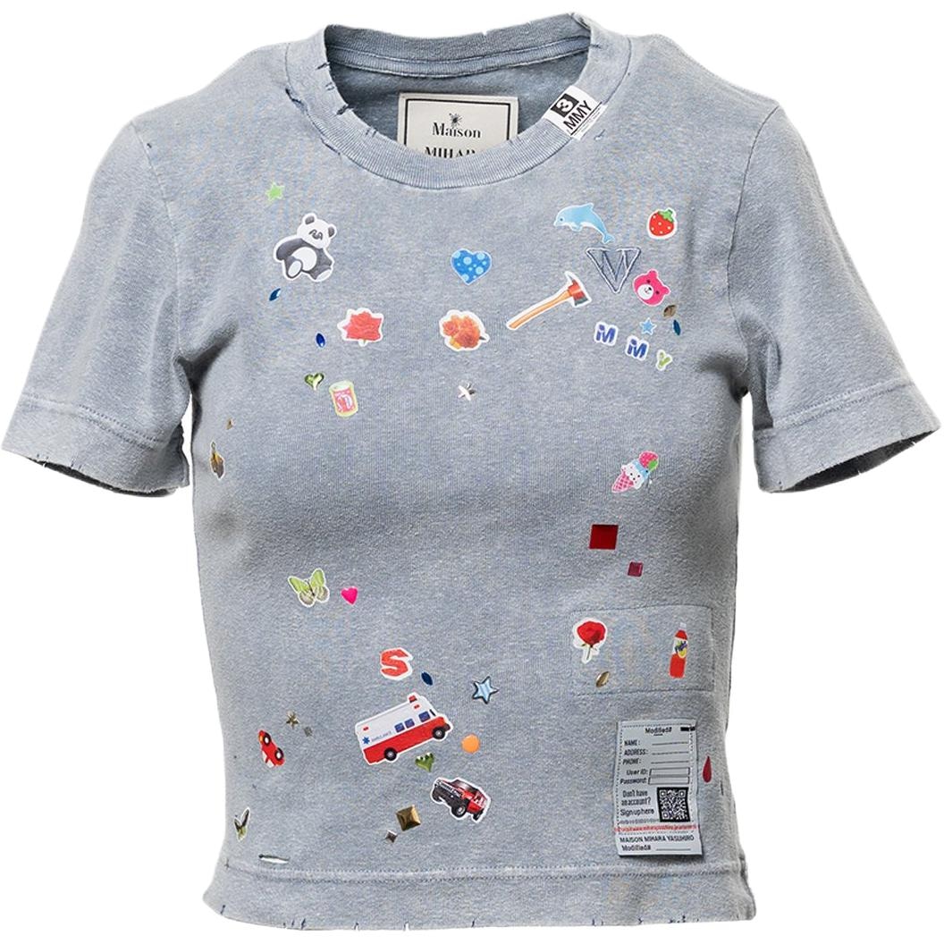 Maison Mihara Yasuhiro MMY SS26 Kids Sticker Print Mini T-shirt 2026 T