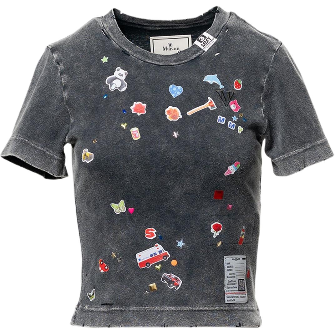 Maison Mihara Yasuhiro MMY SS26 Kids Sticker Print Mini T-shirt 2026 T