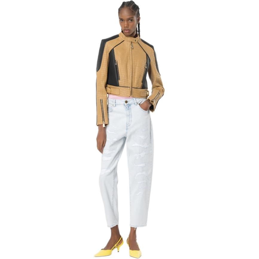 PINKO FW23 Straight Jeans Light Blue