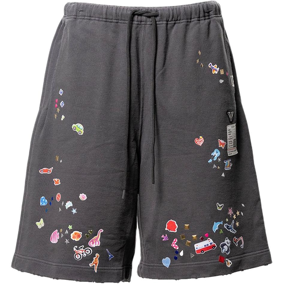 Maison Mihara Yasuhiro MMY SS26 Kids Sticker Printed Sweat Shorts 2026