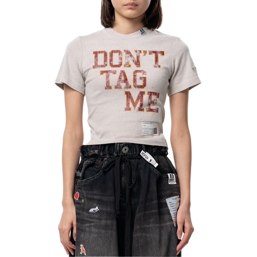 Maison Mihara Yasuhiro MMY SS26 Don't Tag Me Printed Mini T-shirt 2026 T