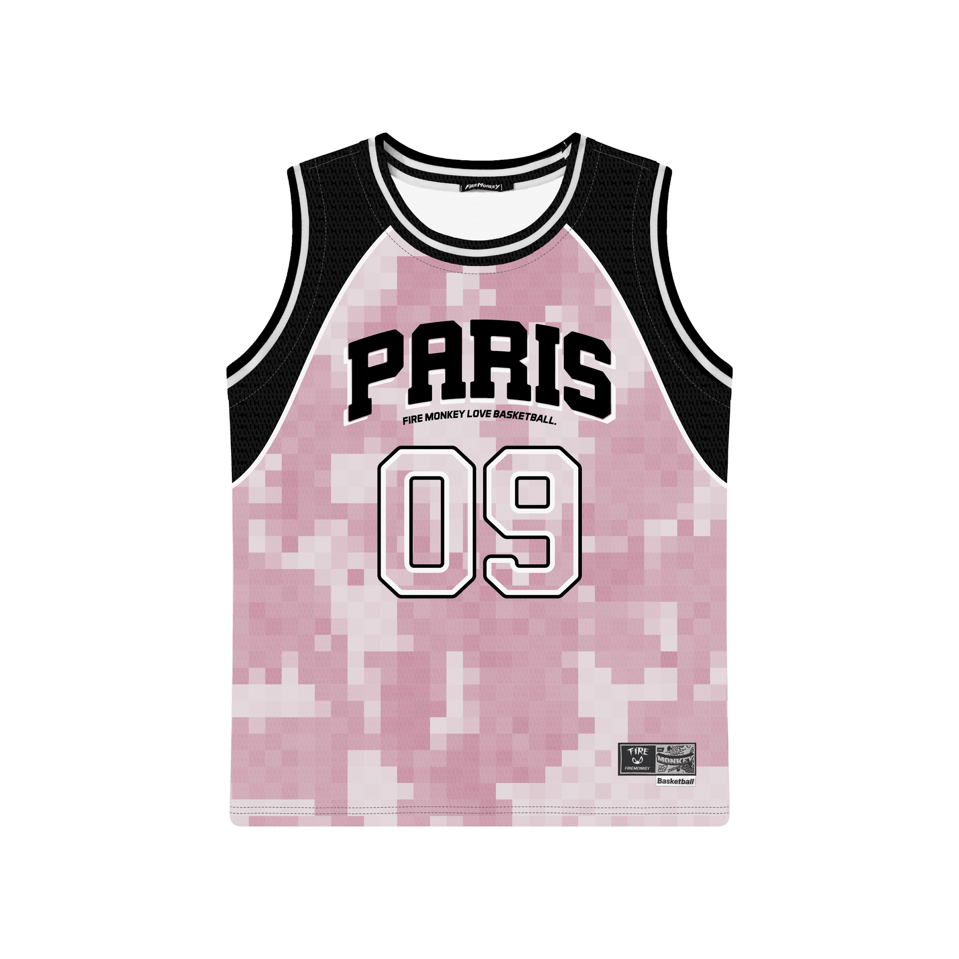 火猴/FireMonkey FireMonkey Basketball Tank Top Bright Pink