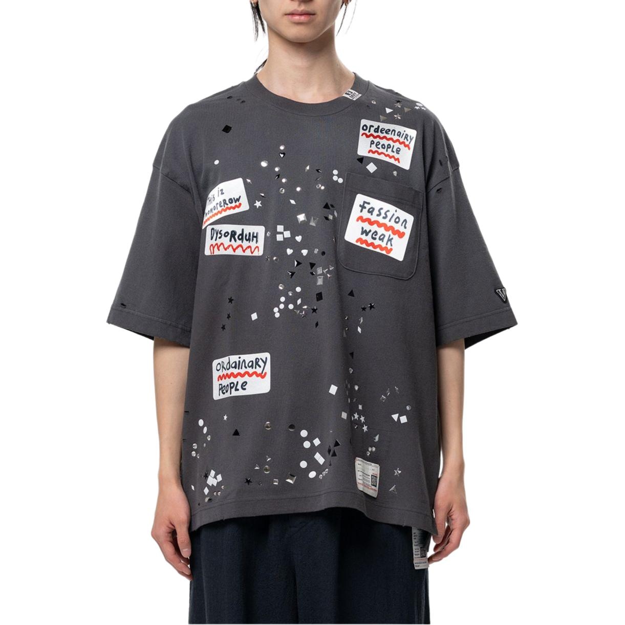 Maison Mihara Yasuhiro MMY SS26 Embellished Sticker T-shirt 2026 T
