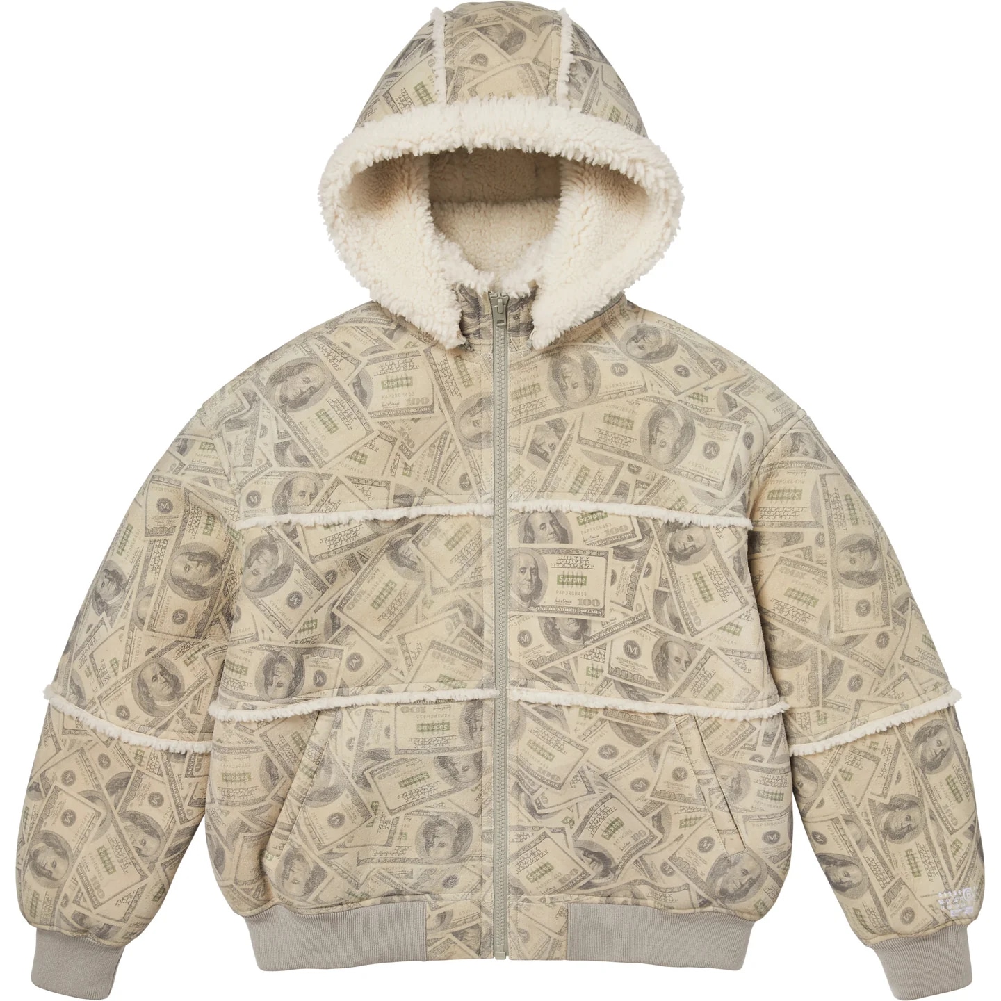 Supreme MM6 Maison Margiela SS26 WEEK4 Hooded Shearling Bomber Jacket
