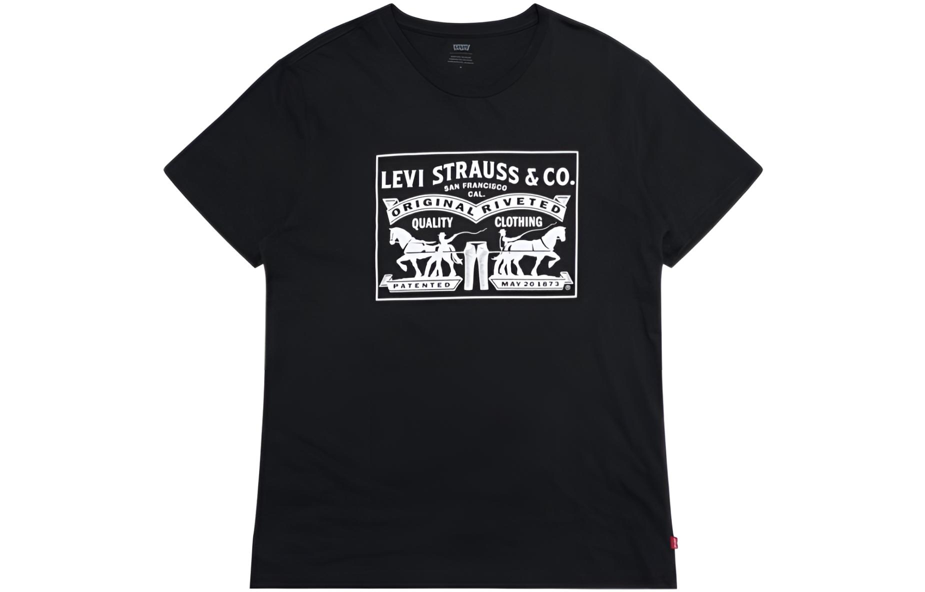 levi’s Levis Logo Print Crewneck T-Shirt Black