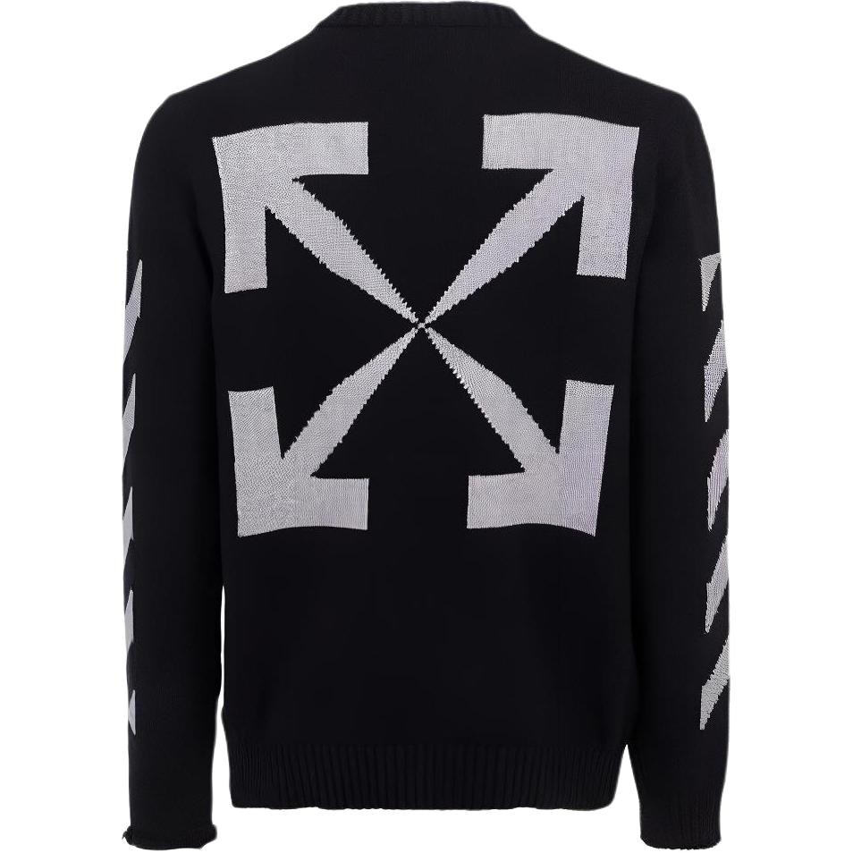 OFF-WHITE SS21 Logo Crewneck Sweater Black