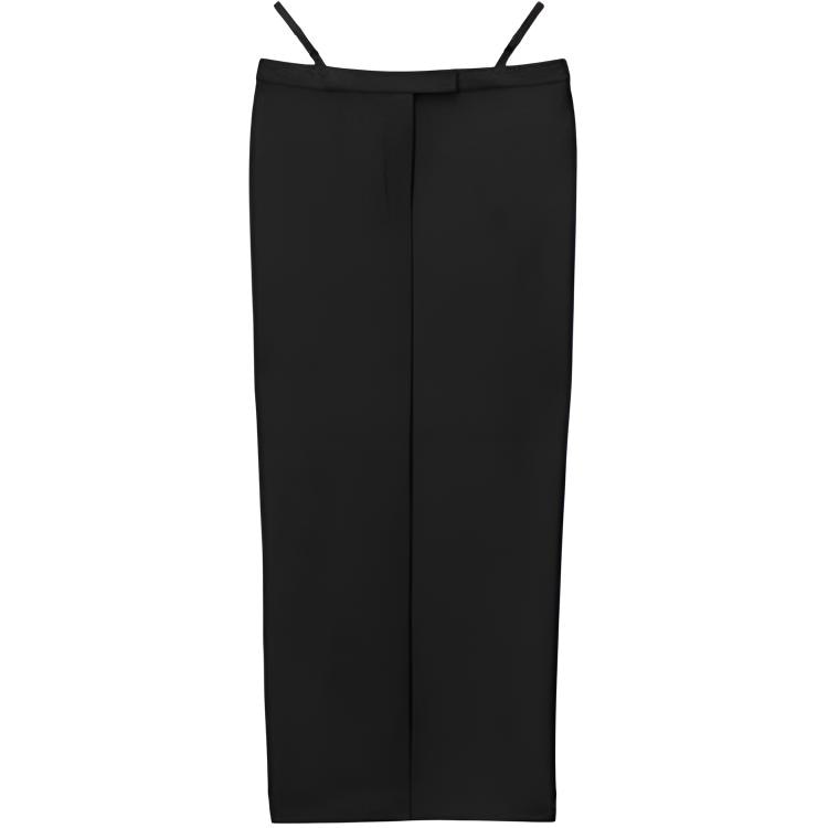 alexander wang Gonna Lunga Aderente In Tessuto Sartoriale Elasticizzato