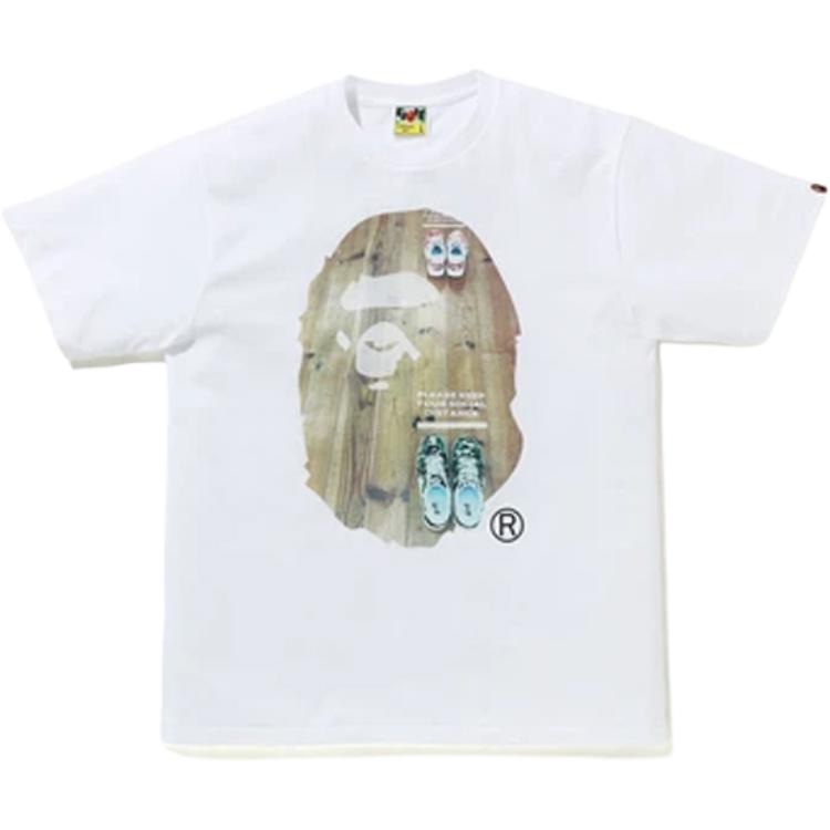 A BATHING APE BAPE Ape Head Social Distance Tee
