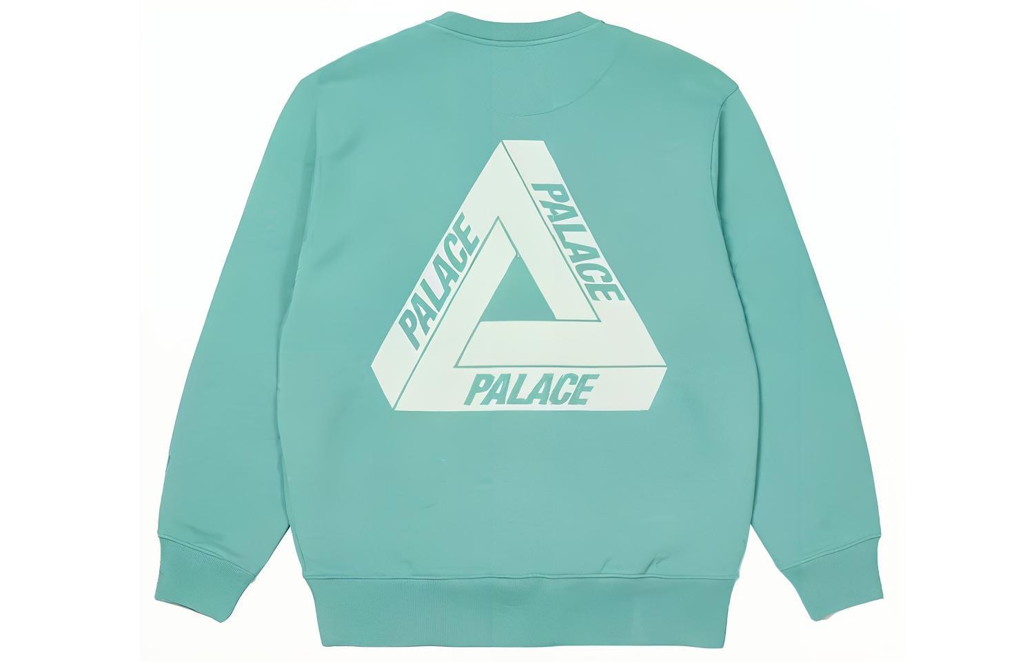 PALACE FW21 Slub Crew Green Logo