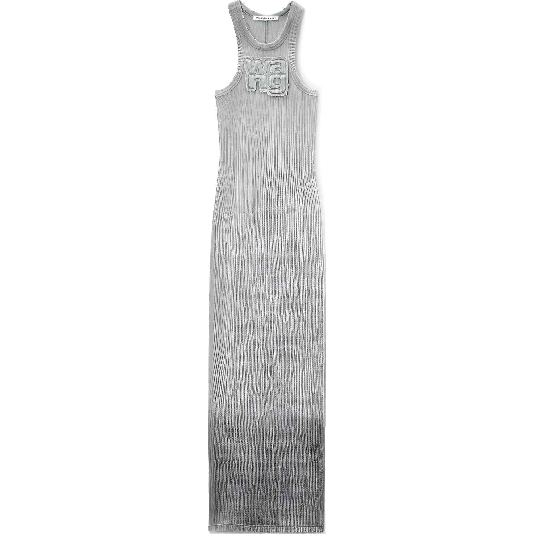 Alexander Wang FW24 Sleeveless Dress Light Grey