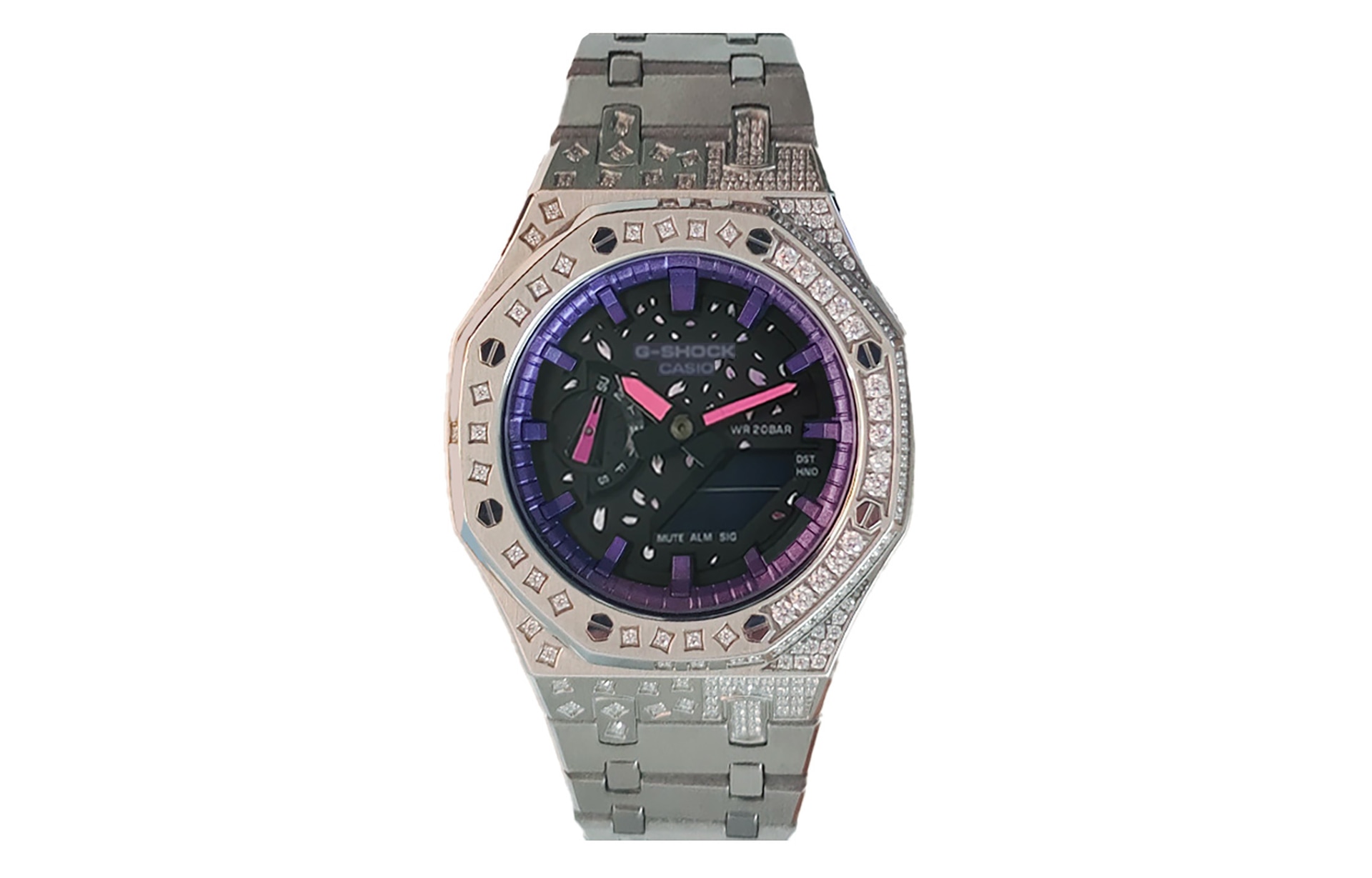 CASIO/卡西欧 Casio GA-2100 Silver Violet