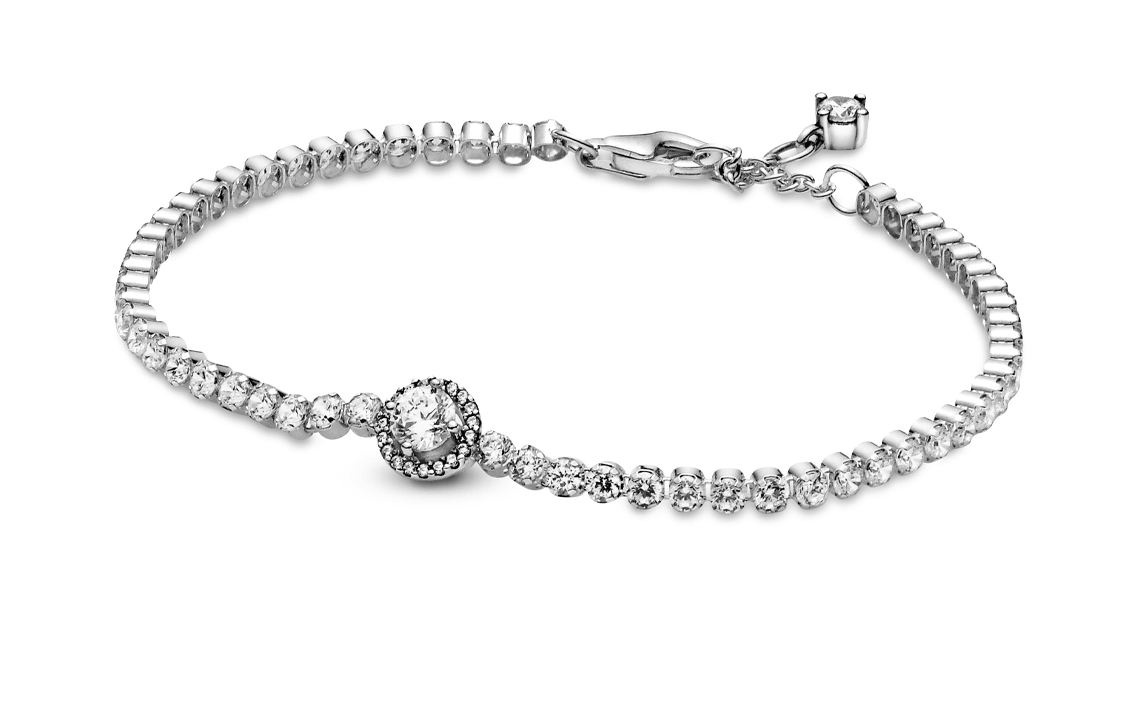 Pandora/潘多拉 Pandora Tennis Bracelet Silver