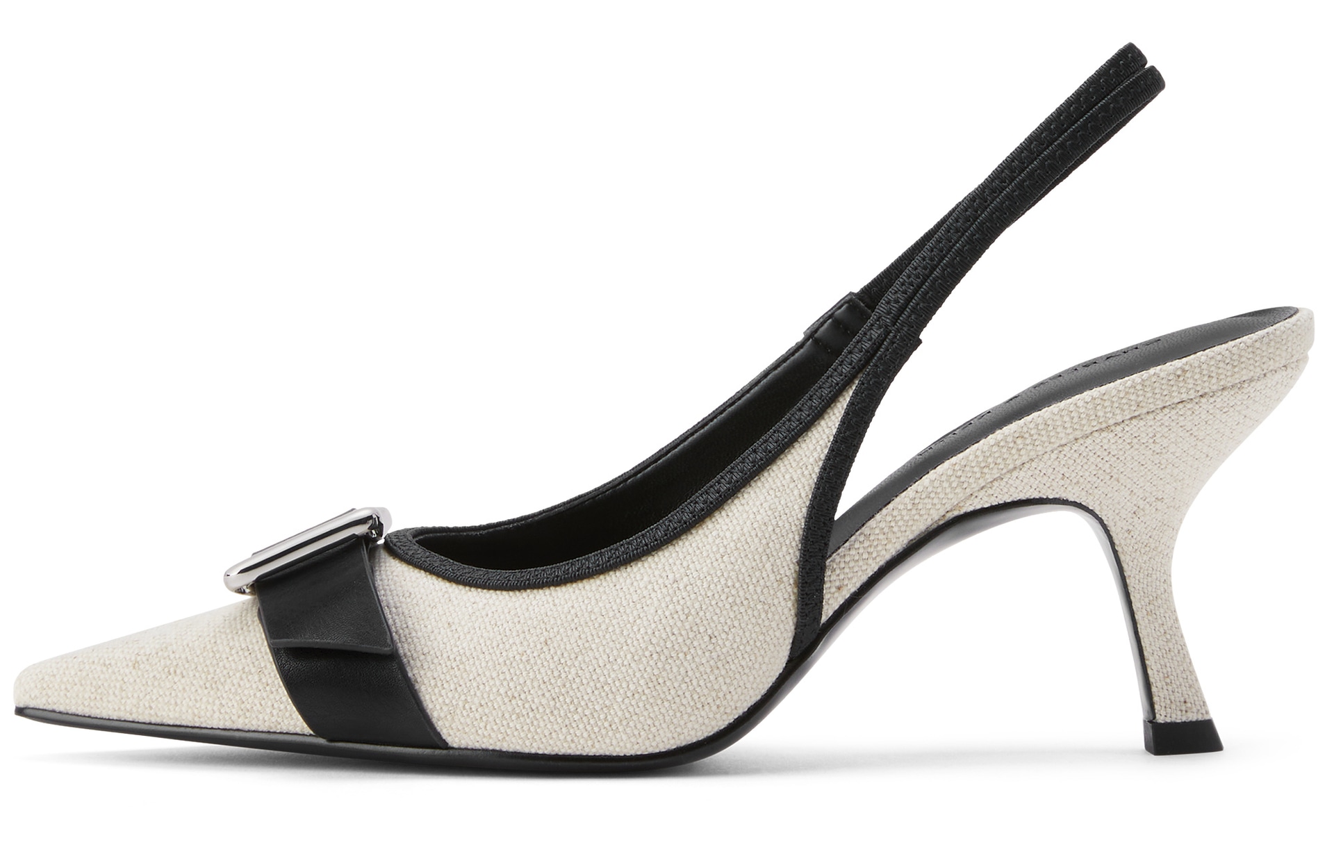 CHARLES&KEITH CHARLESKEITH ck PU 7.7cm BlackChalkSilver