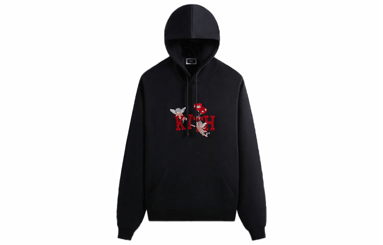 Худи KITH SS24 Cupid Embroidered Hoodie Black