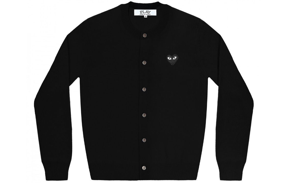 CDG Play Cardigan Black