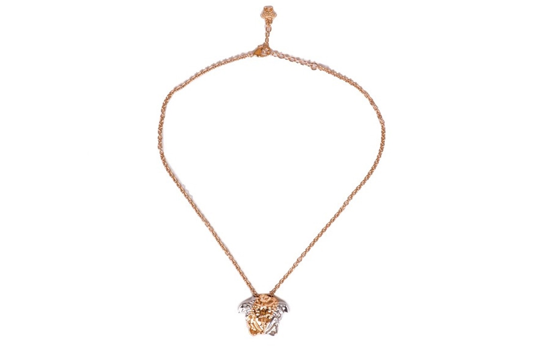 VERSACE/范思哲 Versace Medusa Pendant Necklace Gold Silver