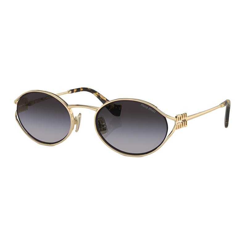 Очки Miu Miu Oval Sunglasses Gold